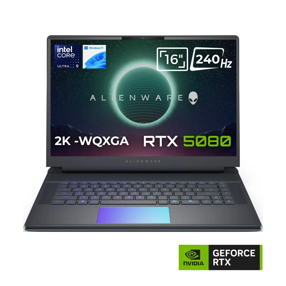 DELL Alienware 16 AA16250 240Hz Ultra 9 275HX 32 GB RAM 1 TB SSD 16 inç Windows 11 Home Gaming Laptop Gri