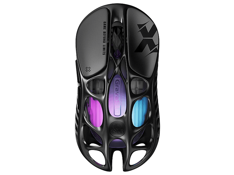 GravaStar Mercury X RGB 32K DPI Kablosuz Magnezyum Alaşımlı Programlanabilir 5 Tuşlu Siyah Optik Gaming Mouse