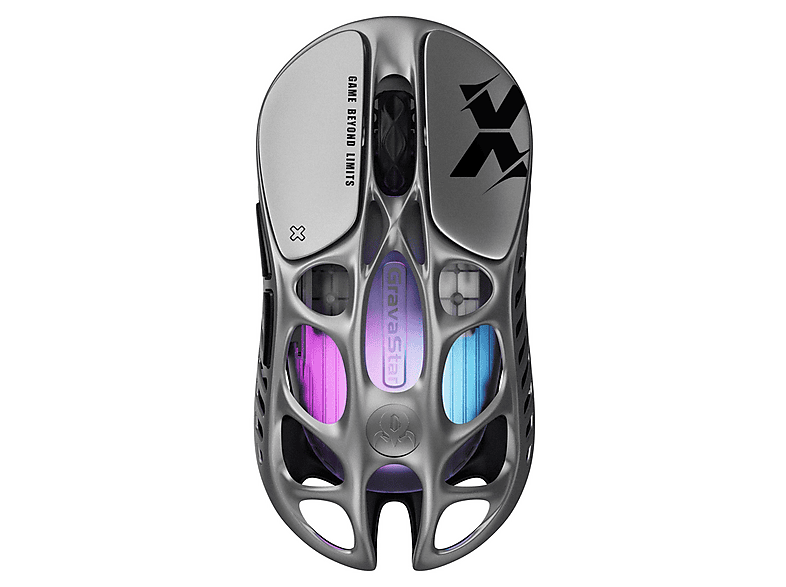 GravaStar Mercury X RGB 32K DPI Kablosuz Programlanabilir 5 Tuşlu Uzay Gri Optik Gaming Mouse