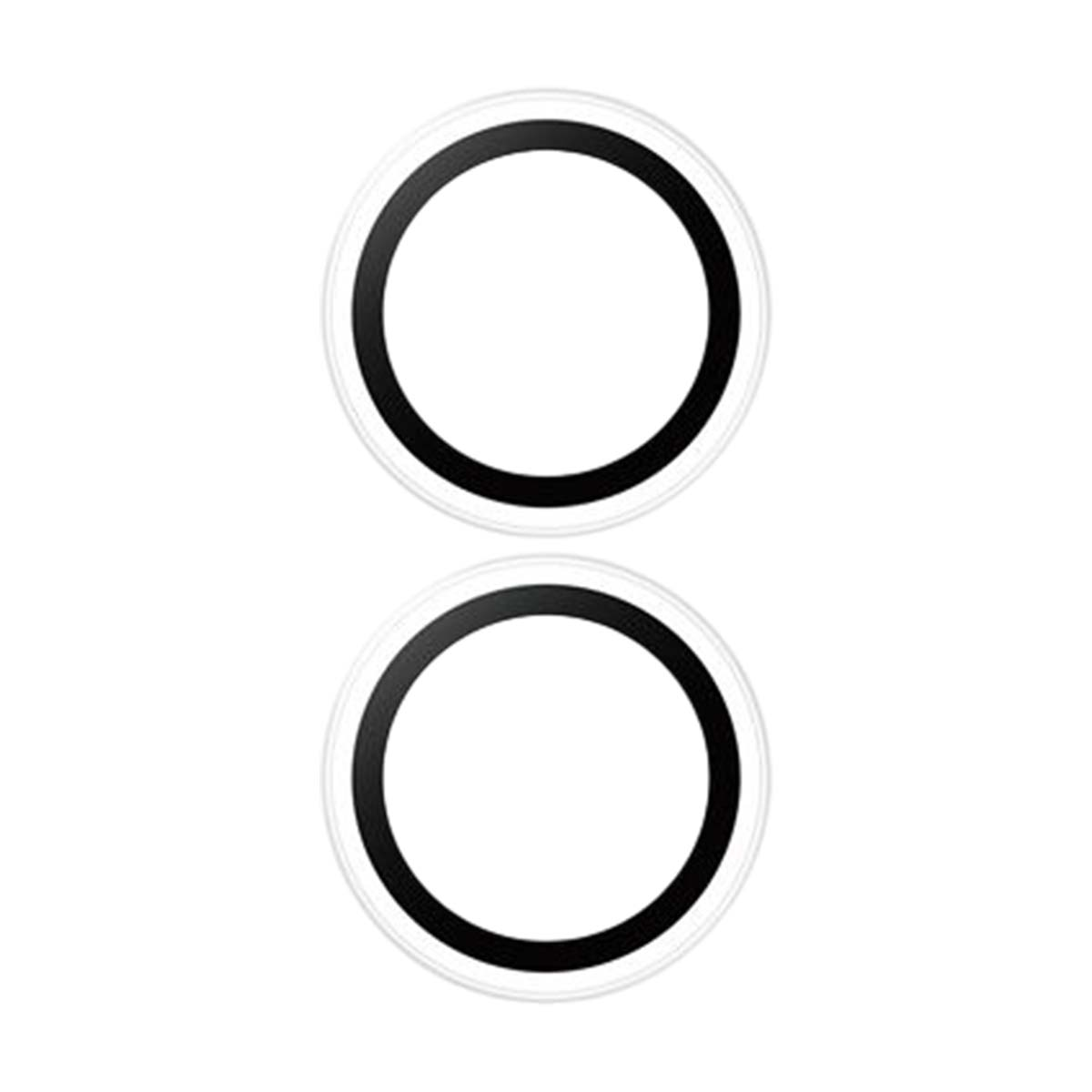Due cerchi concentrici, interno nero ed esterno bianco, su sfondo bianco.