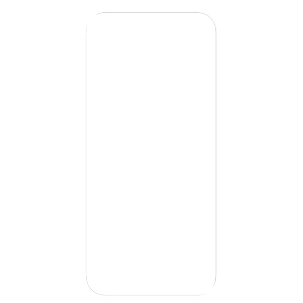 Un rettangolo bianco con angoli arrotondati, delineato in bianco. È su uno sfondo bianco.