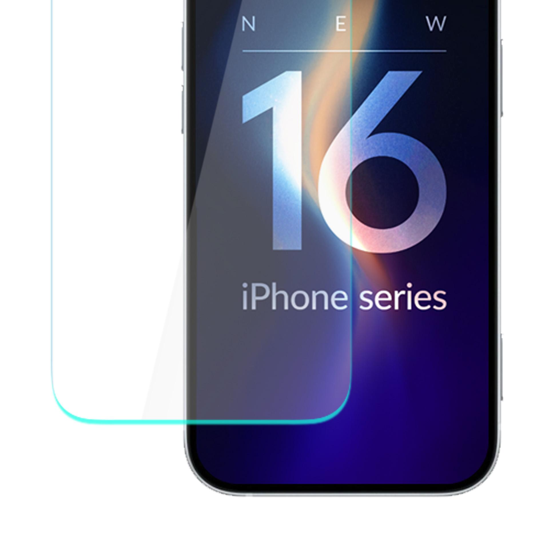 L'immagine mostra una protezione schermo con il numero 16 e la scritta iPhone series.
