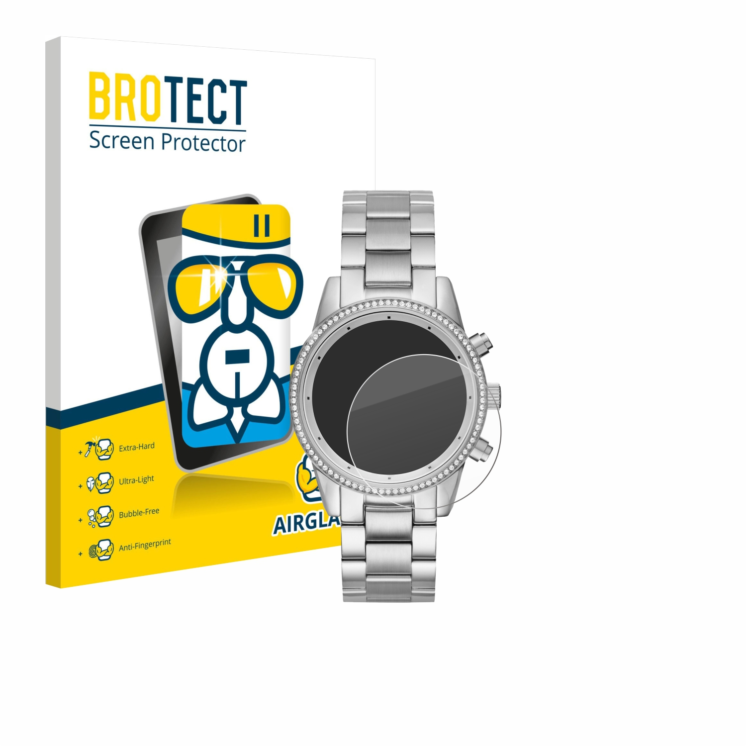 BROTECT AirGlass Panzerfolie Für Casio F-105W – 9H Kratzfest, Made In Germany, Anti-Fingerprint