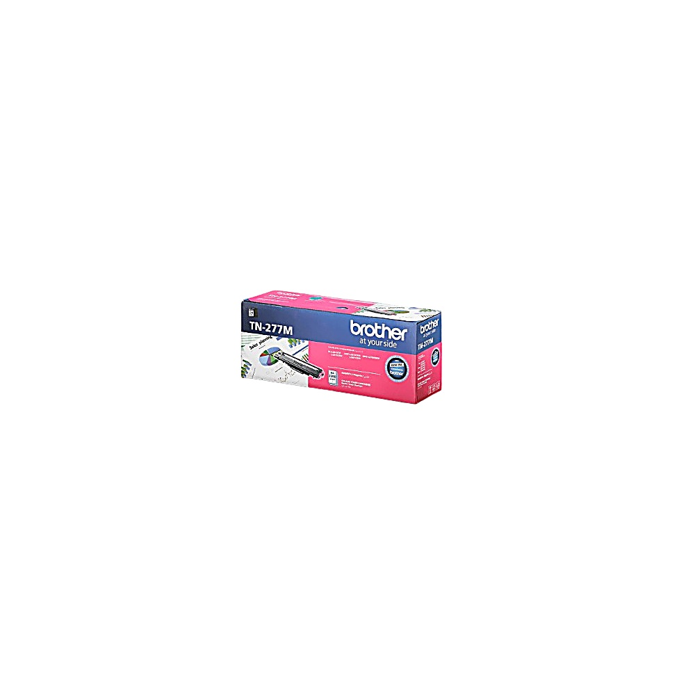 Brother TN-277M toner kartuşu kutusu. Kutu pembe ve mavidir, Brother logosu ve ürün bilgileri vardır.