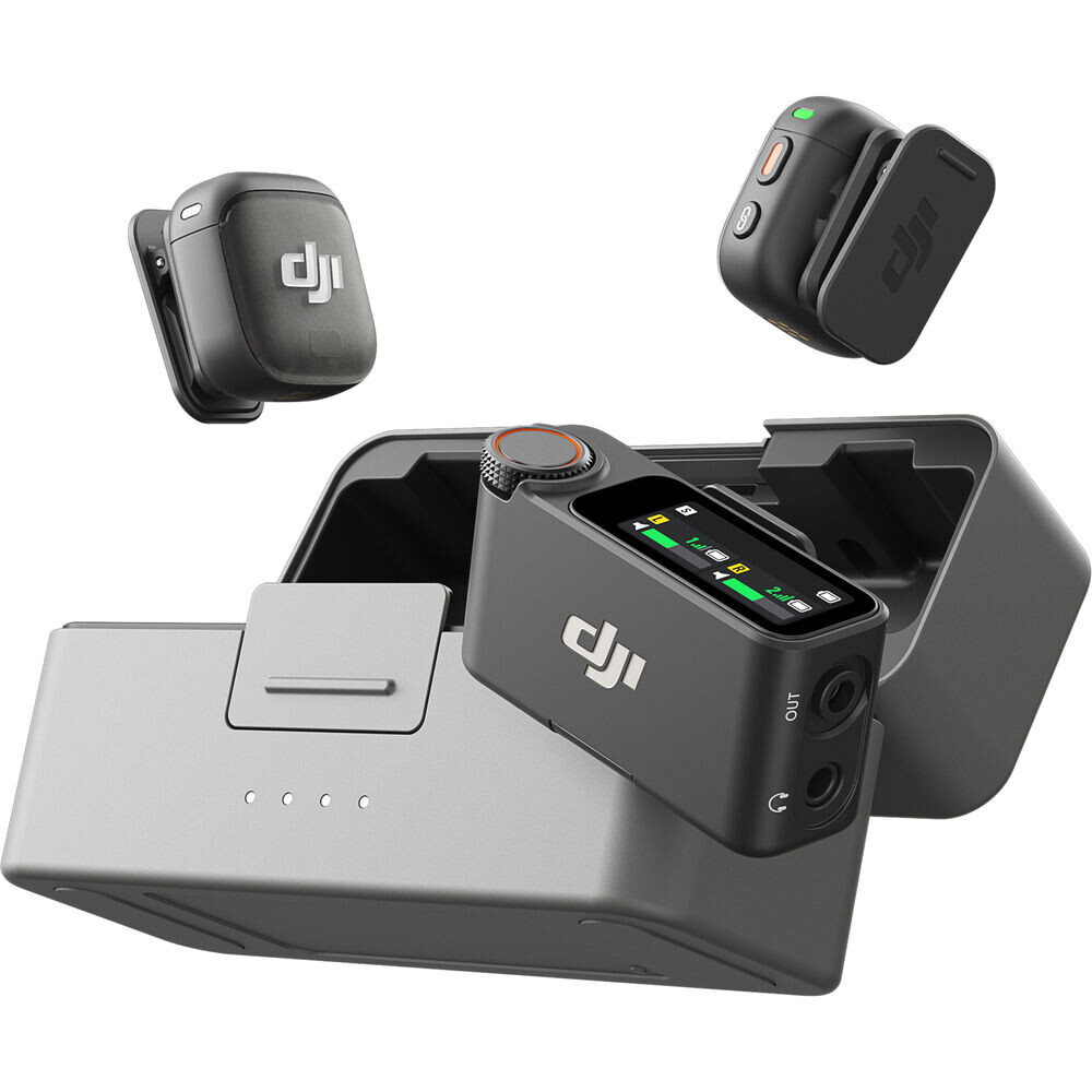 DJI Mic 3 (2 Tx + 1 Rx + Charging Case) İthalatçı Garantili Mikrofon