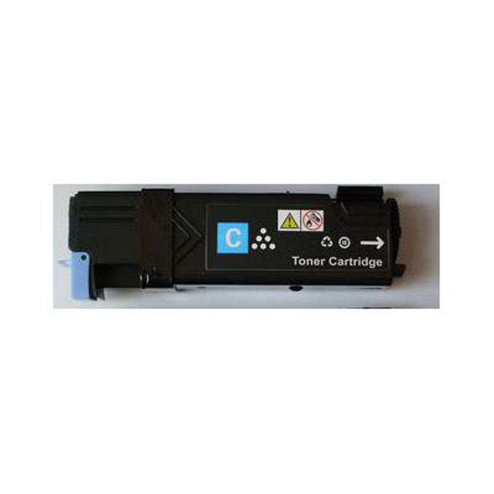 Una cartuccia toner nera con componenti ciano e il simbolo 'C'. Il testo dice 'Toner Cartridge' e sono presenti simboli di riciclo.