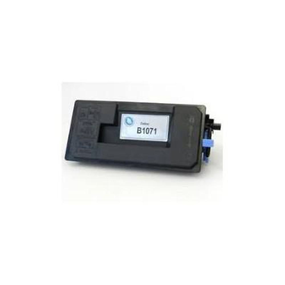 Una cartuccia toner nera con un'etichetta bianca con la scritta 'B1071'. Un componente blu è visibile sul lato destro.