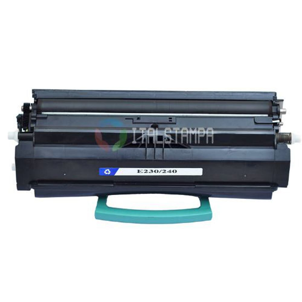Cartuccia toner per stampante nera con manico blu. Ha l'etichetta 'E230/240'. Il marchio 'ITALSTAMPA' è visibile.