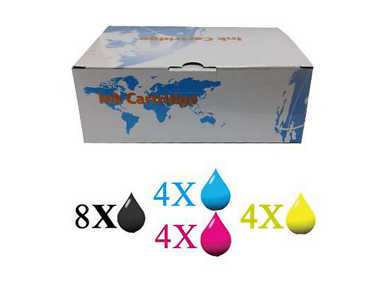 Kit 20 Cartucce Per Brother LC-1240 LC-1280 8Xnero 4Xciano 4xmagenta 4xgiallo - Foto 7