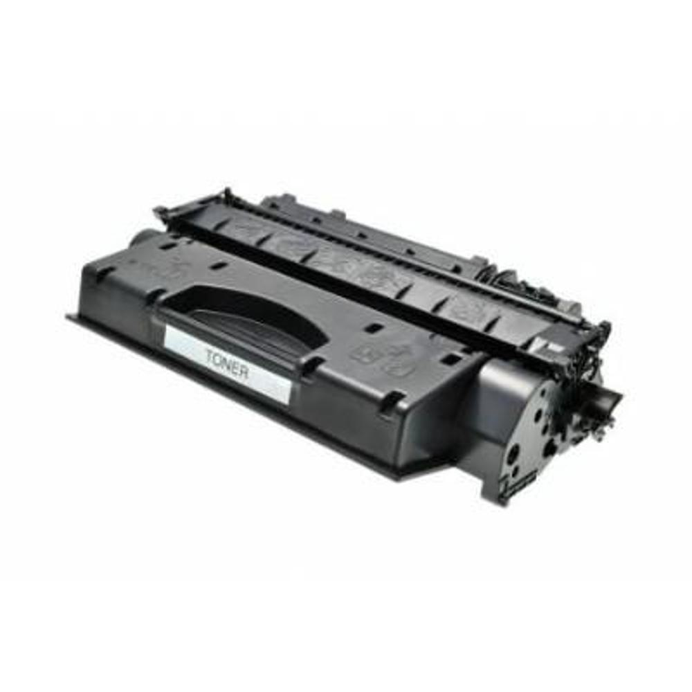 Una cartuccia toner nera con la parola 'TONER' visibile. Ha una forma rettangolare con vari componenti meccanici.