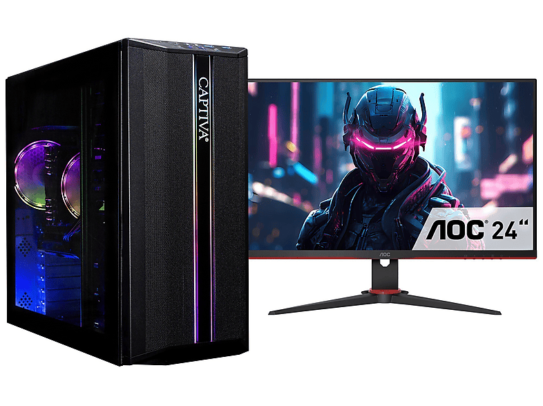 DESKTOP + MONITOR CAPTIVA Advanced Gaming R98-177 TFT Bundle ...