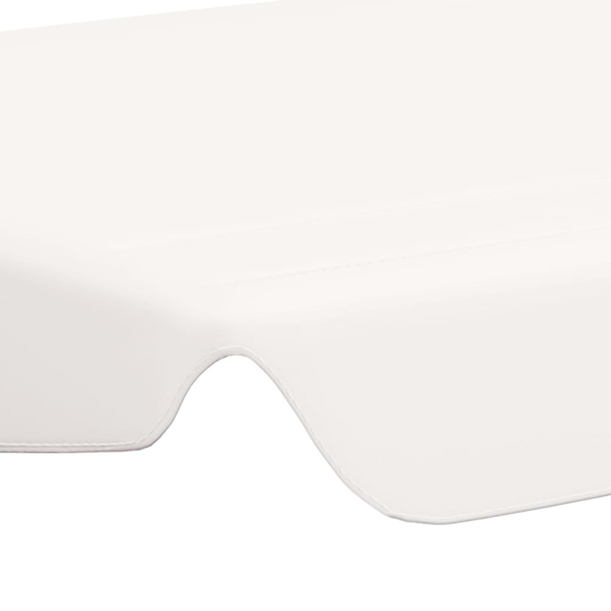 Vista ravvicinata di una superficie bianca e curva. La superficie ha una trama liscia con una sottile onda nel suo design.
