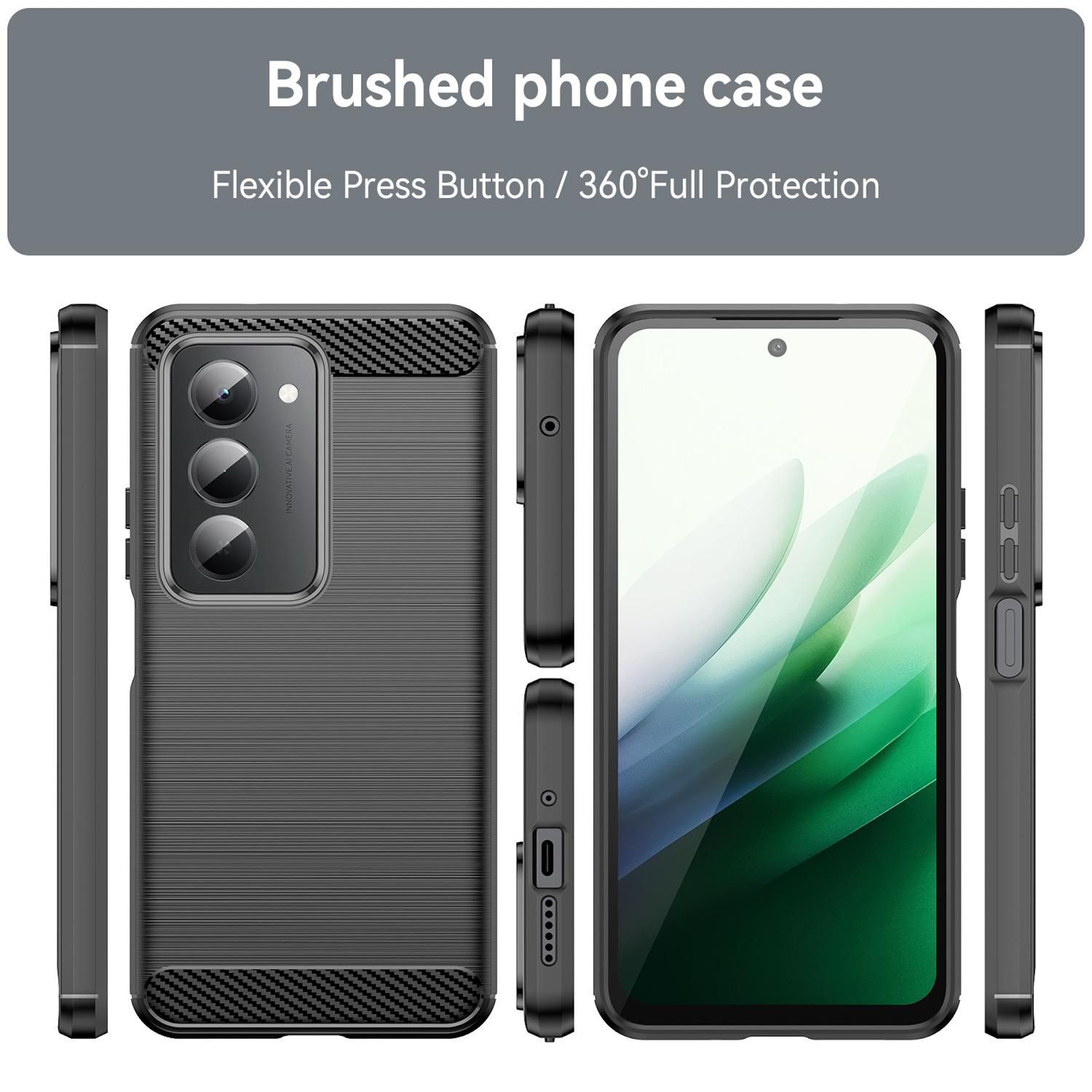 WIGENTO Design Carbon TPU Hlle, Backcover, Xiaomi, Redmi 15 5G / 4G,  Schwarz | SATURN