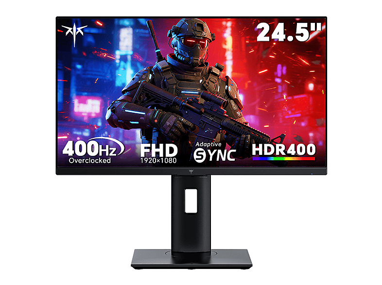 KTC H25X7 Fast IPS HDR400 24,5 inç Full-HD 1 ms 400 Hz Gaming Monitör Siyah