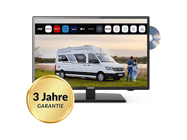 GELHARD GTV1956 LED TV (Flat, 19 Zoll / 47 cm, HD-ready, SMART TV)