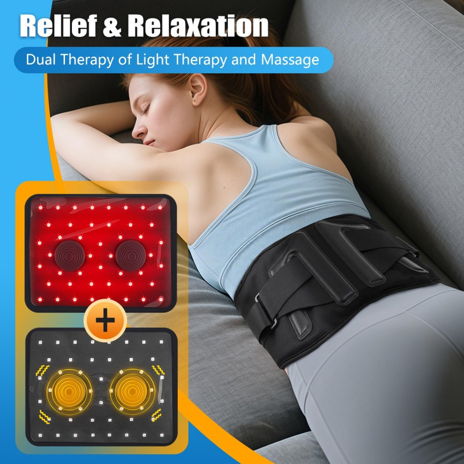 BYTELIKE Rotlicht-Therapie mit Vibration Smart Massagegerät