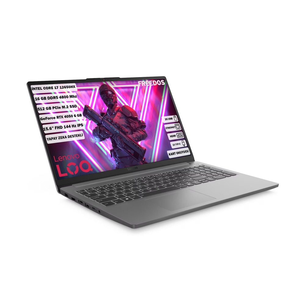 LENOVO LOQ 15IAX9E 83L IPS Intel Core i7-12650HX 16 GB RAM 512 GB
