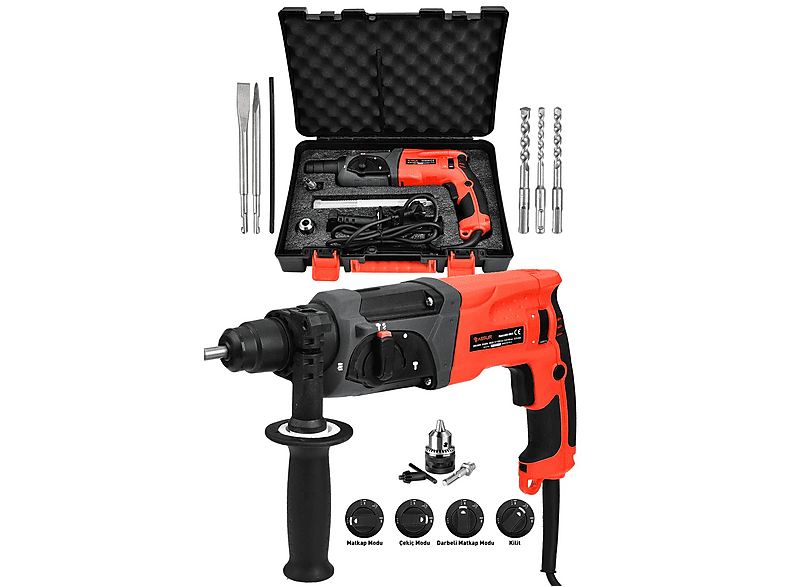 ASSUR 850 W Darbeli Metal Şanzıman Hilti Matkap Kırıcı Delici