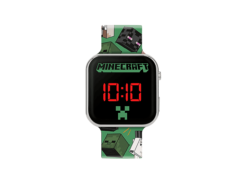 DISNEY Minecraft Charakter -Uhr mit Print Smart Watch Silicone, Grün