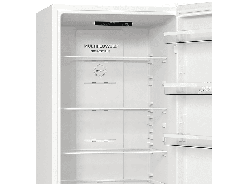 GORENJE NRK6202EW4 Kühl- und Gefrierkombinationen (E, 246 kWh, 2000 mm hoch, Weiß)