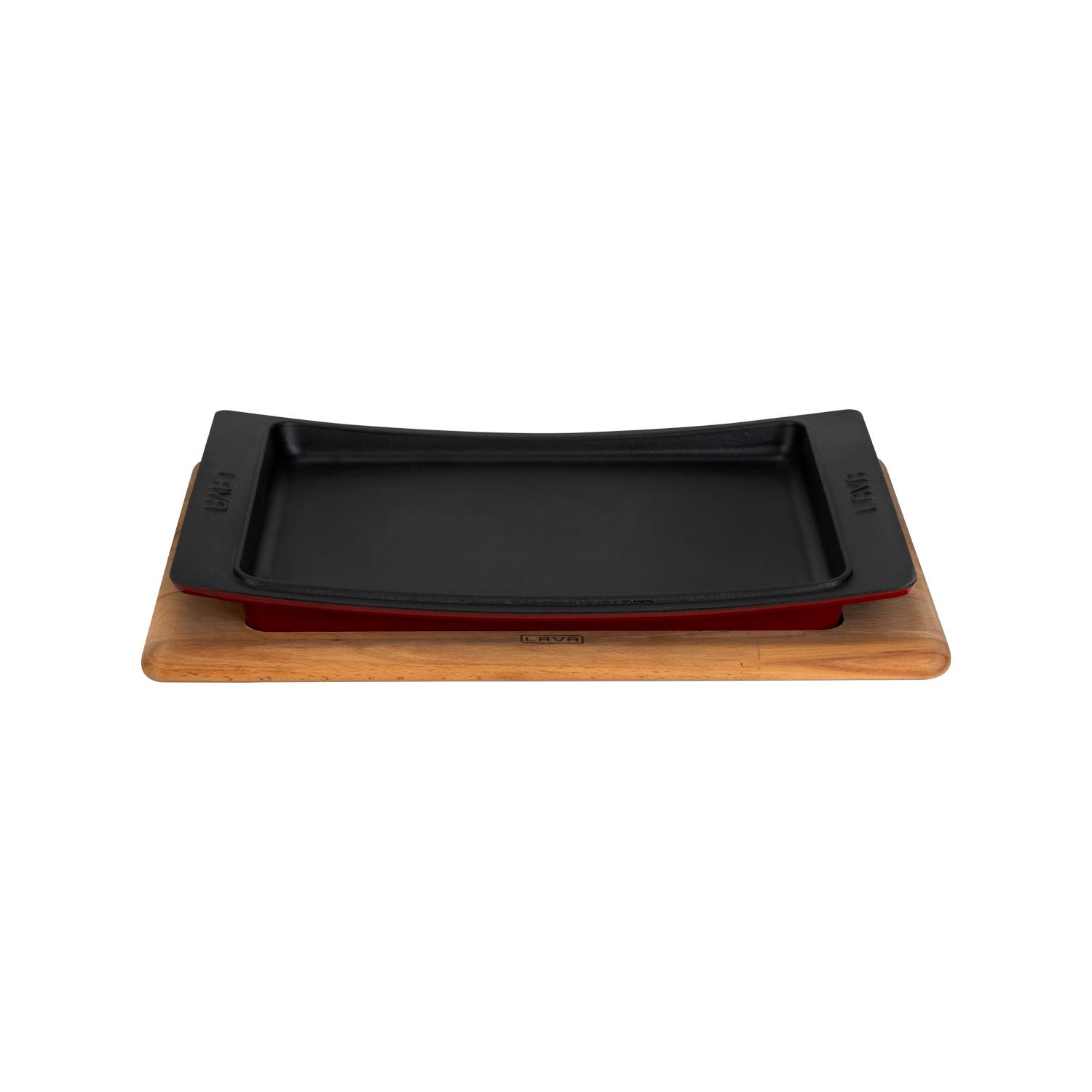 LAVA Döküm Dikdörtgen Kayın Servis Ahşabı. Ölçü 36x24cm Servis Tabağı