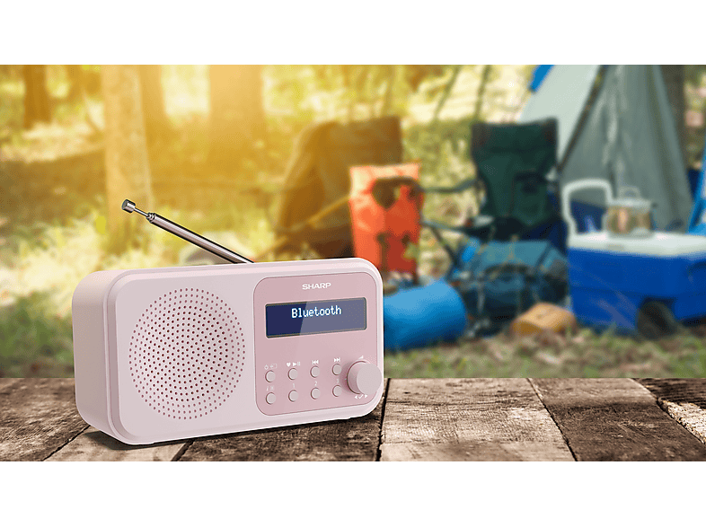 Radio portátil | DR-P420(PK) SHARP, Rosa | MediaMarkt