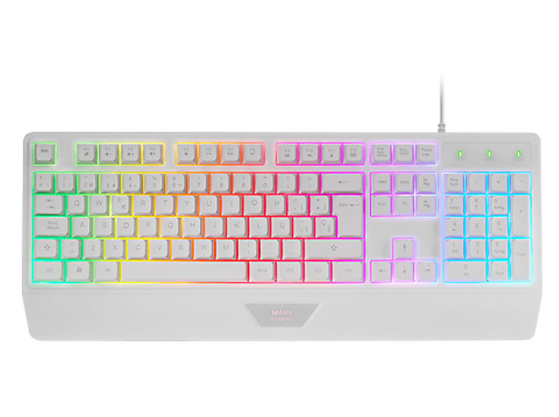 Teclado gaming | MARS GAMING MK124, Alámbrico, Teclas iluminadas ...