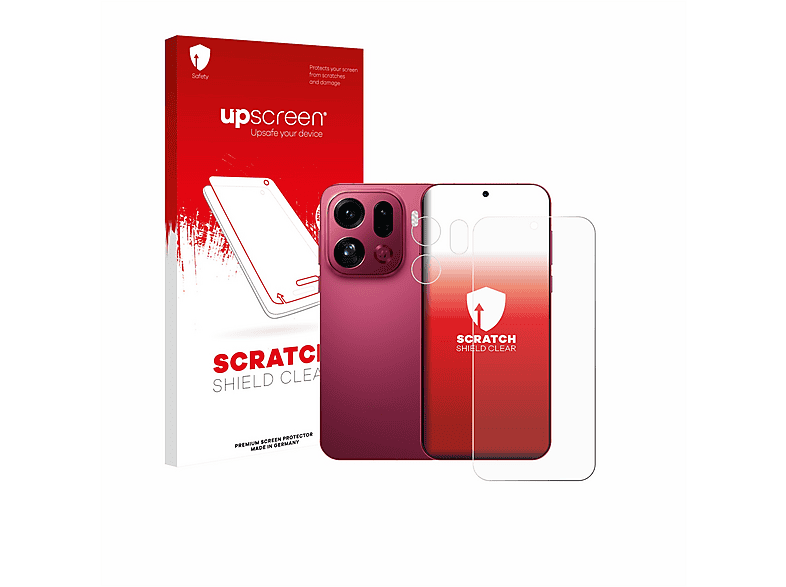 upscreen Dsplayschutzfole Schtschutzfole für Oppo Fnd X8 Pro, 1