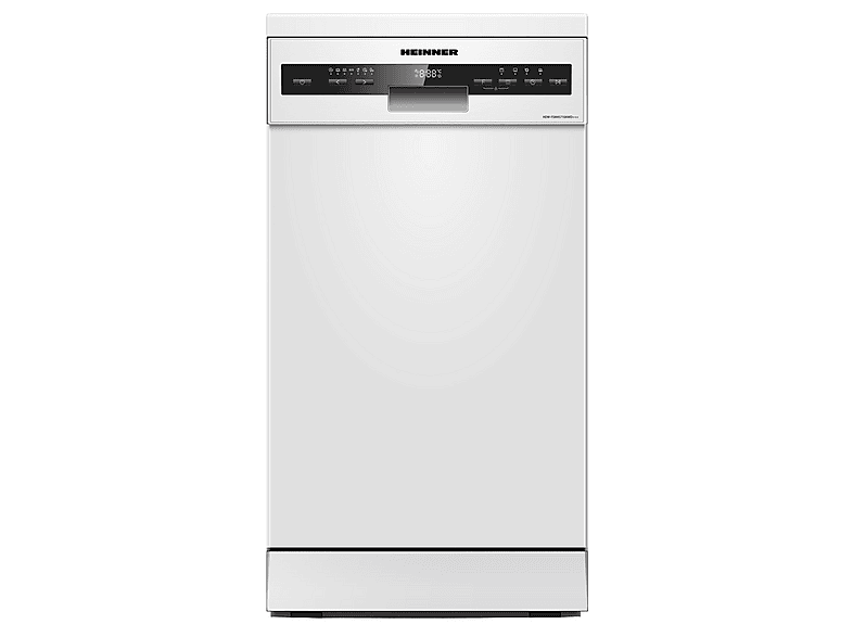 HEINNER HDW-FSM45710AWD+++ Geschirrspüler (Standgerät (Besteckschublade, 45 cm breit, 49 dB (A), D)