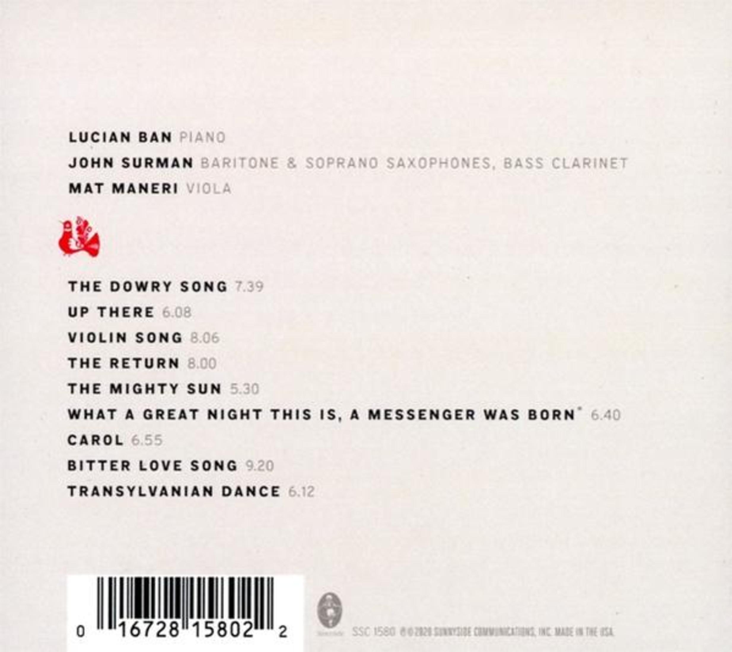Das Albumcover listet Musiker, Songtitel und -dauer auf. Unten sind ein Barcode und ein Logo zu sehen.