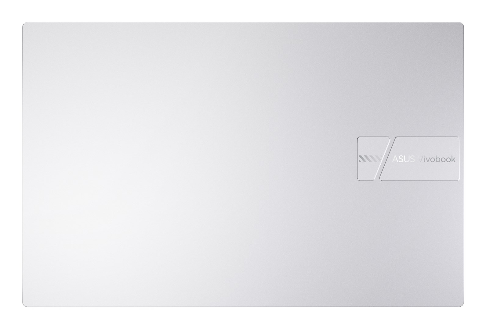 Biała pokrywa laptopa z logo ASUS Vivobook w prawym dolnym rogu.