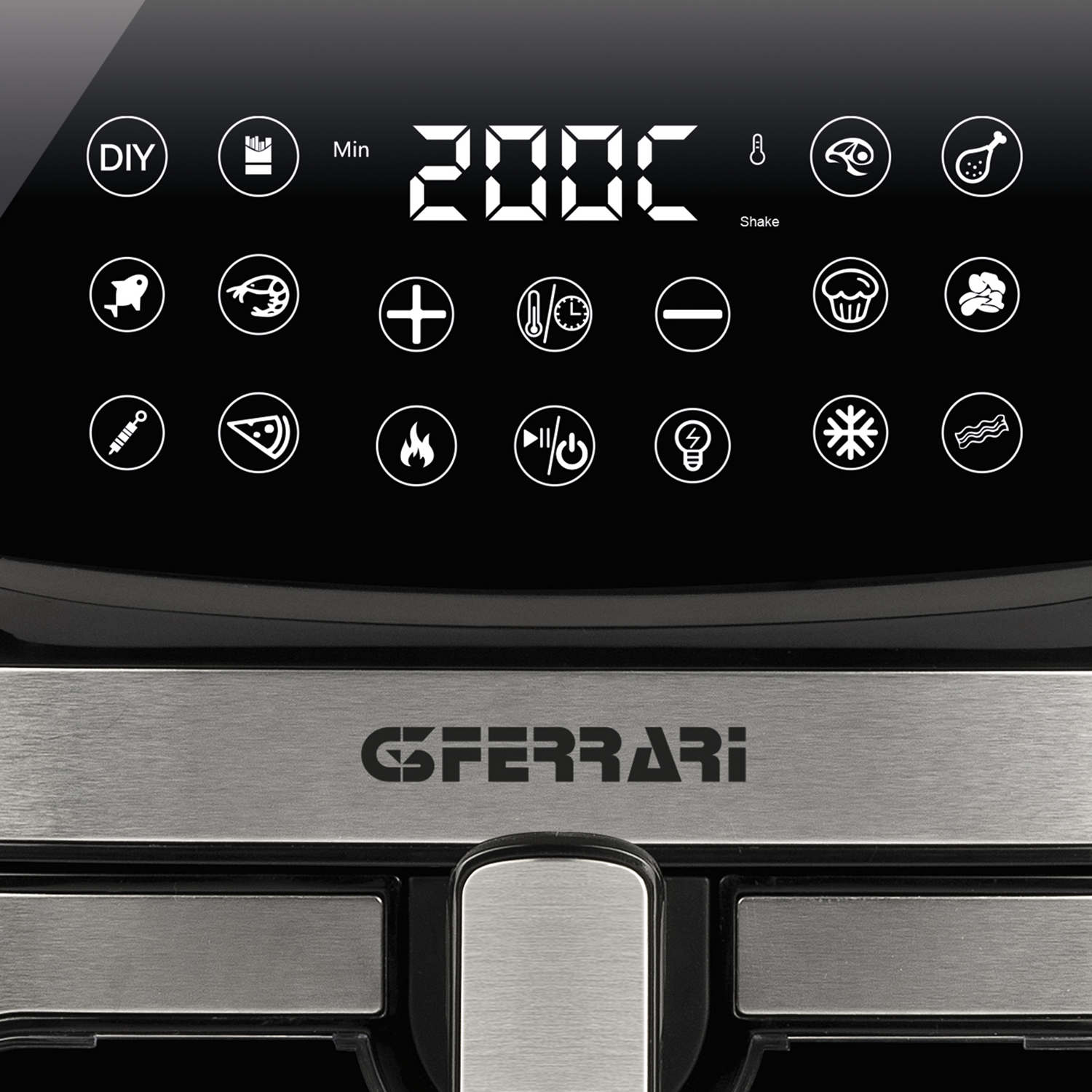 G3 Ferrari G10194 Friggitrice Ad Aria 9L - 1700W, 8 Programmi, Display Digitale, Vassoio Antiaderente - Ricettario Incluso