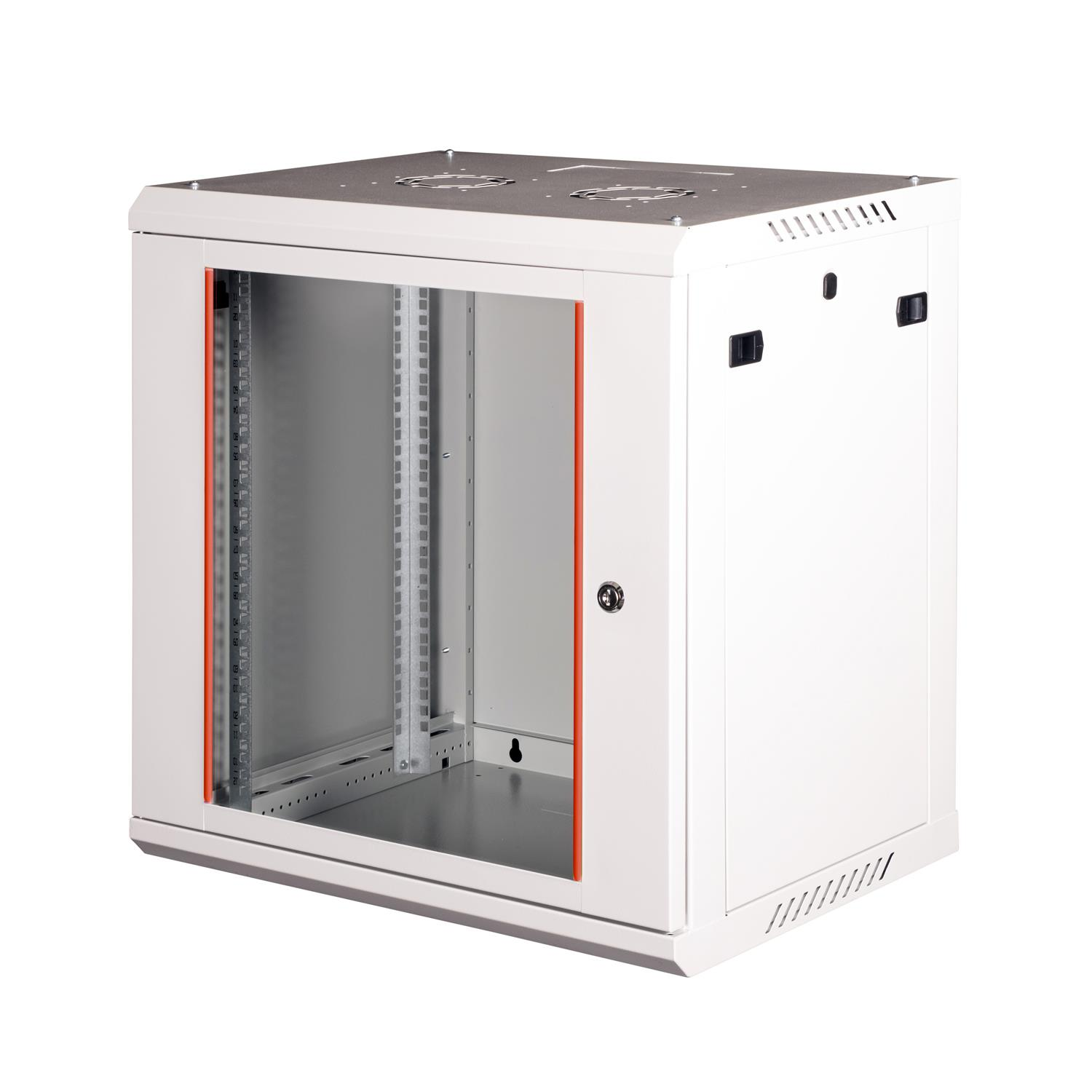 LANDE 12U 19" 600x600 mm Duvar Tipi Rack Kabinet Antrasit Gri