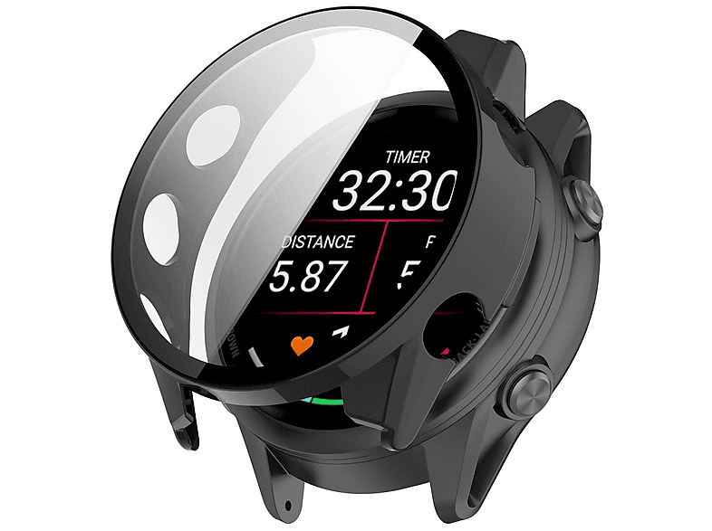 savvies Pellicola Vetro Temperato per Garmin Forerunner 245/245 Music / 45 Protezione, Schermo Protettivo, Glass Durezza 9H