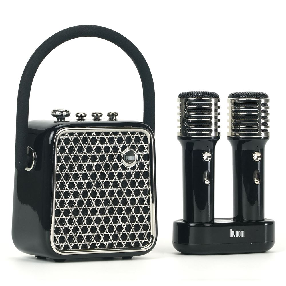 DIVOOM SongBird-SE Çift Mikrofonlu 18W Bluetooth Hoparlör Siyah
