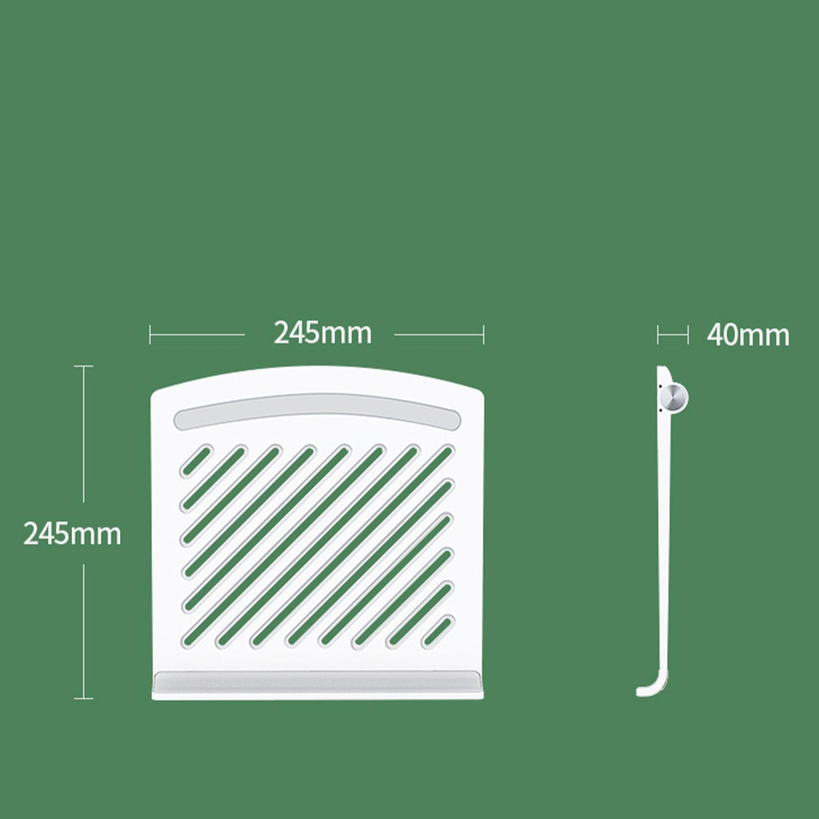 Diagramm eines weißen Regals. Es ist 245 mm breit und hoch. Die Seitenansicht zeigt eine Dicke von 40 mm.