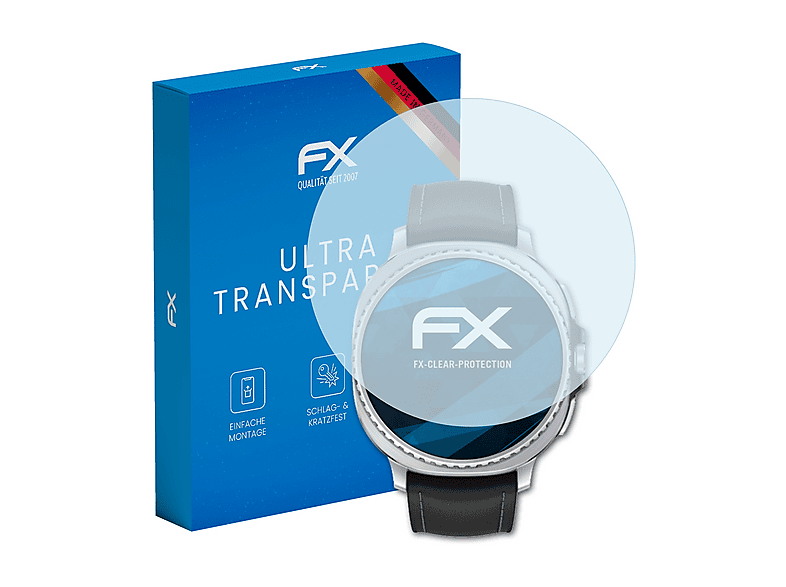 ATFOLIX 3x FX-Clear Displayschutz (für Samsung Galaxy Watch 8 Classic ...