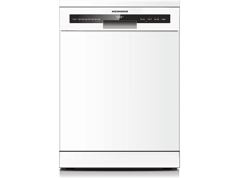 HEINNER HDW-FSM60714AWD+++ Freistehender Geschirrspüler (Standgerät (Besteckschublade, 60 cm breit, 49 dB (A), D)