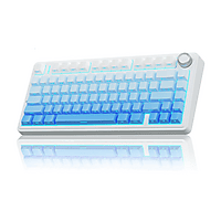 MediaMarkt EPOMAKER AULA F75 - SP Draadloos Gaming toetsenbord Blauw aanbieding