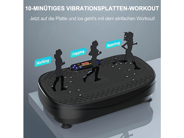 FLYSTAR Trainingsgert Ganzkrper-Fitnessplattform Vibrationsplatte,  Schwarz | MediaMarkt