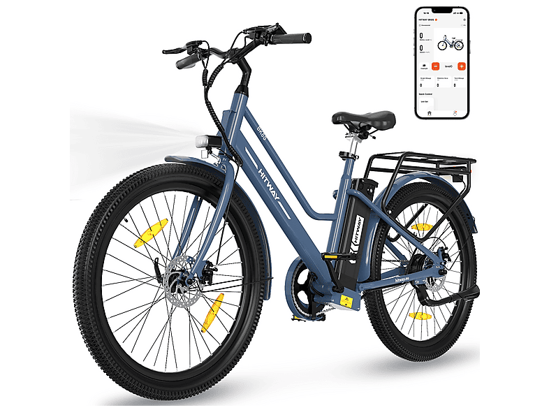 HITWAY BK8SL Urbanbike (Laufradgröße: 27,5 Zoll, Unisex-Rad, 468Wh, Blau)