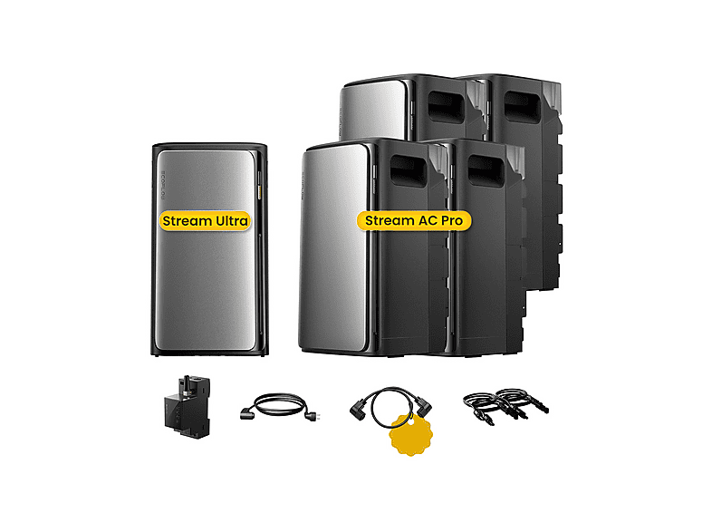 ECOFLOW STREAM Ultra mit 4×STREAM AC Pro ,Smart Meter Solarspeicher ...