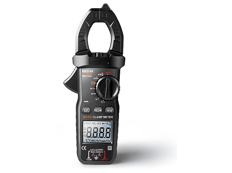 DARMLINK Digital, AC/DC 600A 600V True RMS Multimeter, Schwarz | MediaMarkt