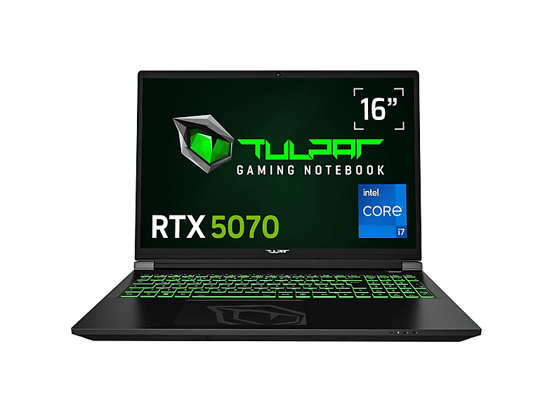 TULPAR T6 V3.6.2, Gaming Notebook, mit 16 Zoll Display, Intel® Core™ i7 ...