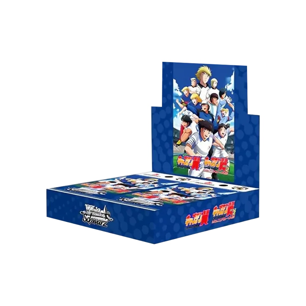 Blaue Box mit Anime-Charakteren. Eine Gruppe von Personen ist auf dem Cover. Die Box hat japanischen Text.
