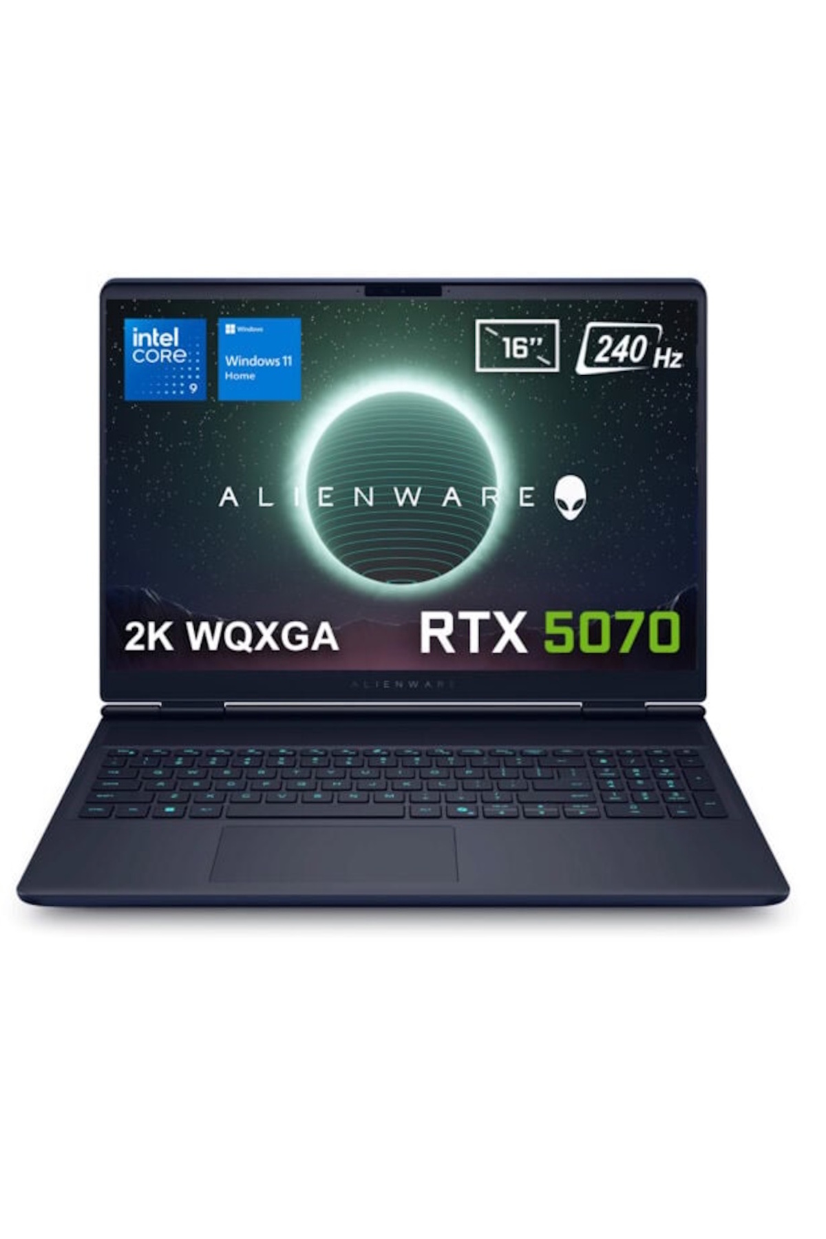 DELL Alienware 16X Aurora RTX5070  2K WQXGA 240Hz 3ms WVA Intel Core Ultra 9-275HX 32 GB RAM 1 TB SSD 16 inç Windows 11 Home Gaming Laptop Siyah