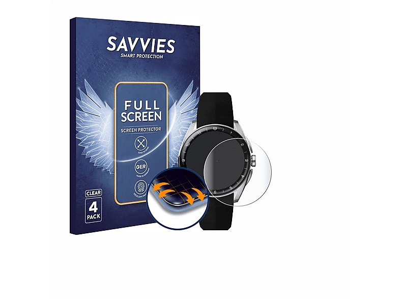 Brotect Pellicola Protettiva Per TAG Heuer Connected 2020 - Full Cover 3D Curva (2 Pezzi) - Auto-Riparante E Anti-Impronta - Made In Germany - 6