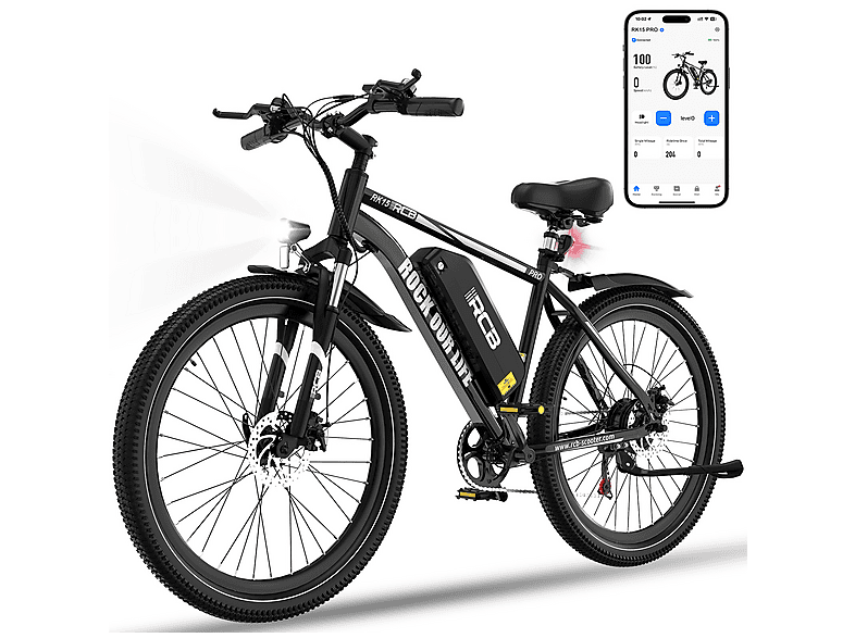 RCB RK15PRO All Terrain Bike (ATB) (Laufradgröße: 29 Zoll, Unisex-Rad, 561.6Wh, Schwarz)
