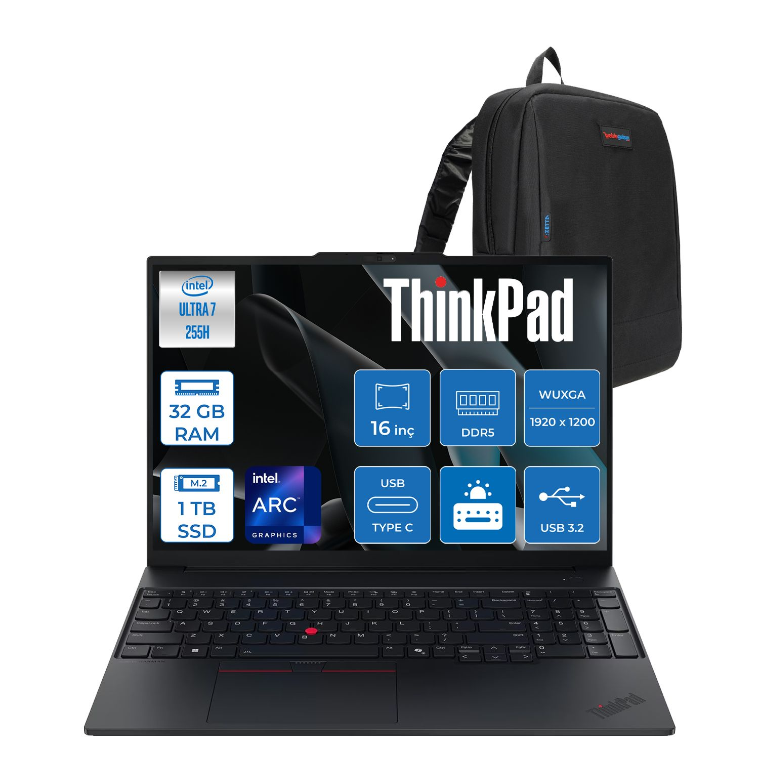 LENOVO Thinkpad E16 Gen 3 Wuxga IPS 21SR006RTXF13 Ultra 7-255H 32