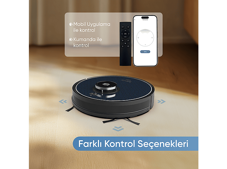 ŞIMART Katya Z 2'si 1 Arada Islak Mop ve Yüksek Emiş Gücü Akıllı